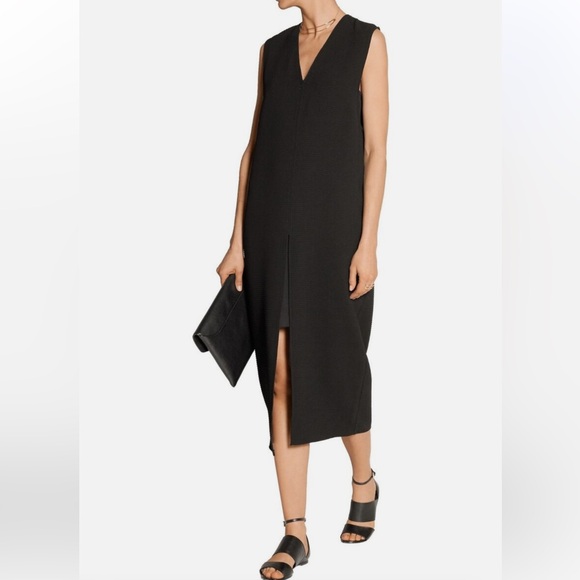 HELMUT LANG Raze Drape Midi Dress - Picture 3 of 9